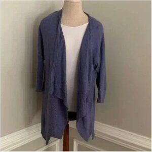 Eileen Fisher Women's Linen Blend Fly Away Cardigan Purple Size Medium